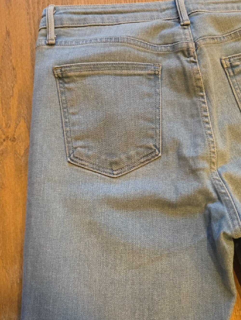 Just Black Pale Blue Kick Flare Jeans - Picture 7 of 8